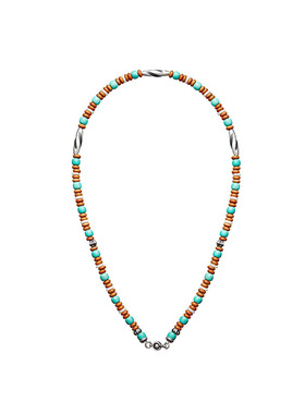 Arthur.K天照复古松石橄榄项链