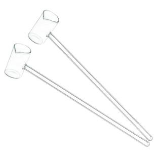 实验室玻璃酸勺长柄取样取样玻璃勺玻璃取样勺5ml10ml25ml玻璃取