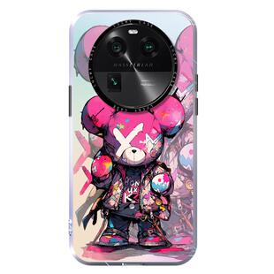 oppofindx8手机壳新款findx6pro适用findx5防摔外壳镭射壳x5Pro保护套硅胶女款潮流高级感潮牌男款findx7/Pro