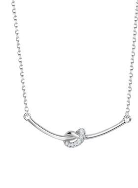 JUSONGKLEIN打结微笑项链女