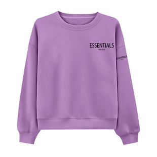 纯棉圆领长袖卫衣女新款秋冬遮肉休闲潮流韩版显瘦气质上衣ins潮