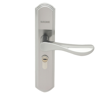 5050门锁免改孔木门执手锁上下固定孔距110-198反提锁门5045锁体