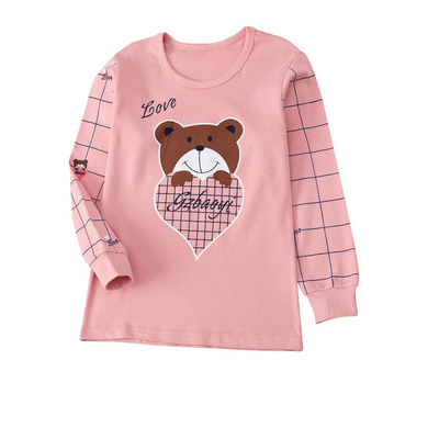 儿童纯棉秋衣嗒酷啦保暖