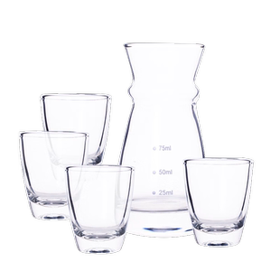 乐美雅白酒杯家用白酒分酒器子弹杯烈酒小酒杯一口杯酒盅酒具套装