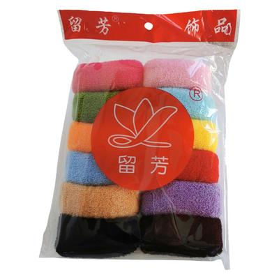 毛巾发圈毛线韩版头饰丸子头皮筋