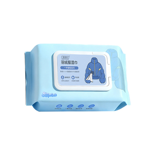 日本羽绒服清洁湿巾免洗强力去污衣物去渍湿纸巾干洗专用独立包装
