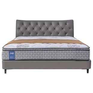 【星语】Sealy/丝涟中古复古风真皮床架卧室框架双人简约百搭实木