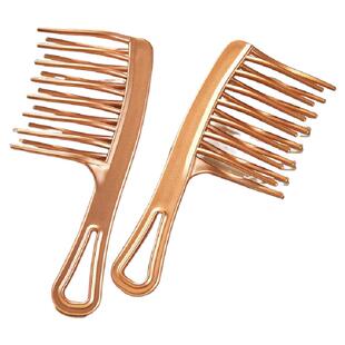 宽齿梳羊毛卷发梳子女士专用双排波浪齿大齿烫发打理蓬松2025新款