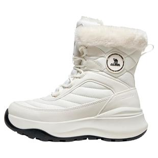 骆驼雪狐运动鞋女款2025秋冬季棉鞋高帮女鞋防滑防泼水保暖雪地靴