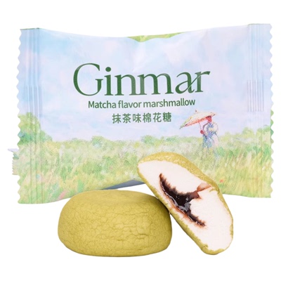 Ginmar金玛抹茶味棉花糖