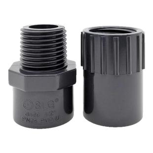 SLG立胜耐腐蚀upvc内丝外丝国标SCH80美标英制日标螺纹压力表接头