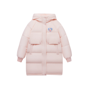 波司登新品羽绒服儿童中长款连帽女童防污防水冬季外套