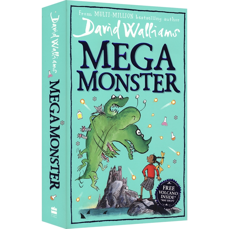 Megamonster 大魔王 大卫·威廉姆斯新作David Walliams 英文桥梁书 荒诞故事 初级章节书 儿童课外读物 英文原版进口儿童图书