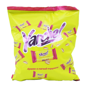 俄罗斯进口KDV花生夹心巧克力糖果仁夹心黄花生软糖正品零食500g