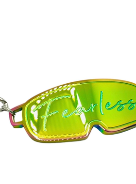 滑雪镜吊坠情侣款钛钢首饰男女护目极限运动配饰原创设计单板项链