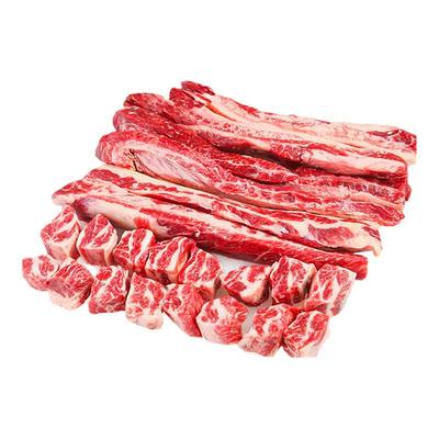 安格斯牛肋条肉新鲜雪花牛肉
