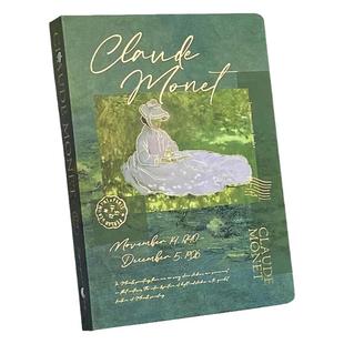 莫奈活页本b5可拆卸笔记本外壳活页纸高颜值复古a5彩页手帐本本子