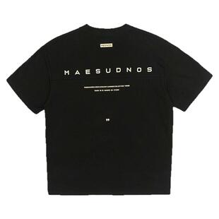 重磅刺绣短袖男士圆领后背字母印花小衫青年春季新款炸街半袖t恤