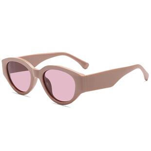 刘亦菲同款墨镜女2025新款粉色防紫外线太阳眼镜小方框欧美凹造型