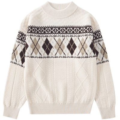 恒源祥中大童半高领打底羊毛衫