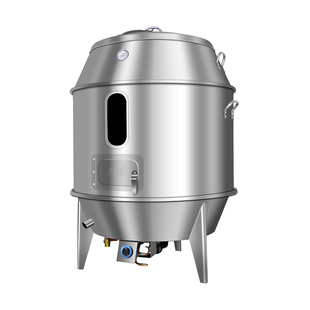 劲恒烤鸭炉全钢木炭燃气烤箱商用烧鸭炉烤鸡炉广东烧鹅炉烤炉炉子