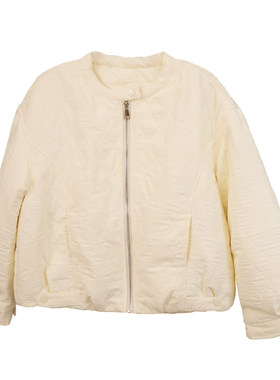 闭眼入高级感菱格休闲棒球棉服
