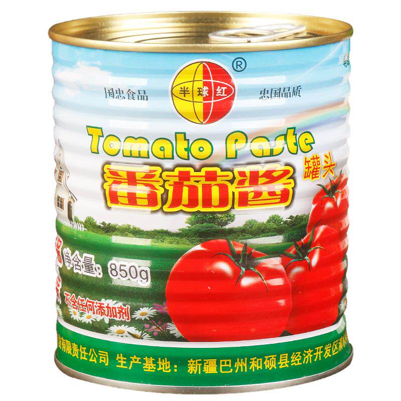半球红新疆番茄酱850g商用大罐装
