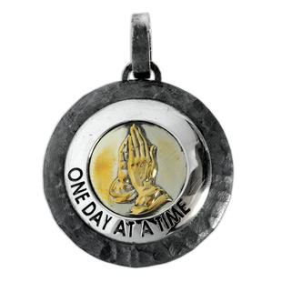 [感恩X希望]-品牌正品-VANTICHI祈祷之手吊坠纯银男士情侣项链