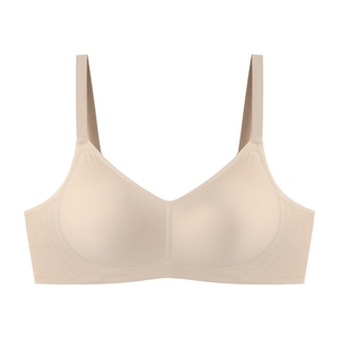 【小凉风】米图透气薄网纱内衣女 无痕隐形大胸显小胸不空杯文胸