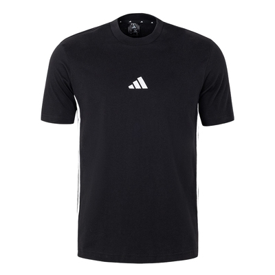 阿迪达斯春新款男子棉运动休闲短袖T恤训练健身透气JY8564