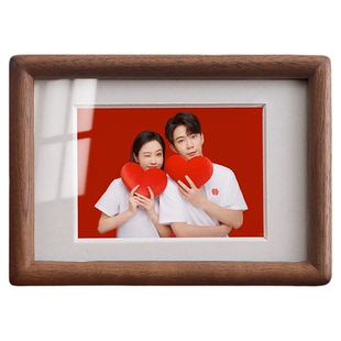 结婚照相框高级感登记照摆台海马体6寸7洗照片做成婚纱证件照定制