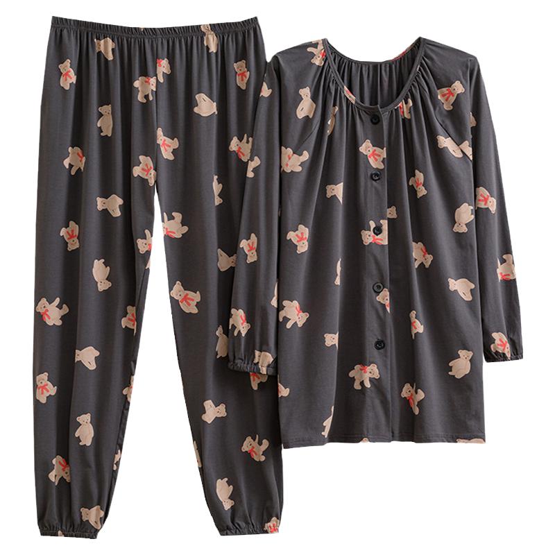 女针织棉卡通睡衣家居服