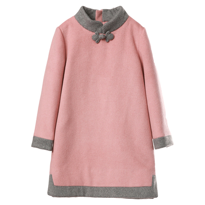 知了童装文艺中式复古旗袍