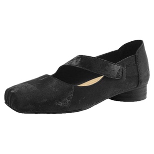 星期六玛丽珍鞋小单鞋女士女款芭蕾黑色粗跟豆豆女鞋子配裙子春季