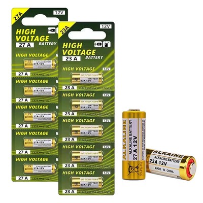 电动卷帘门遥控器23a12v电池27A12V电池红外门铃防盗引闪器23a 12v车库道闸433电动风扇23安12伏l1028小电池