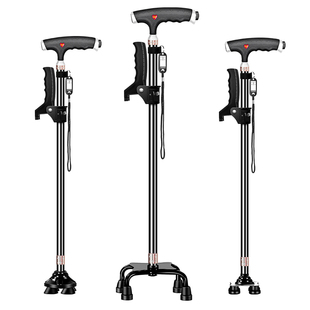 拐杖老人防滑轻便拐棍手杖老年人四脚助行器康复走路行走