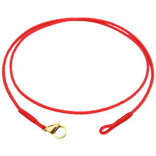 可穿黄金吊坠挂绳黑色项链绳子高档简约手工编织儿童男女细款锁骨