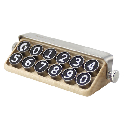 轻奢原木临时停车牌简约风