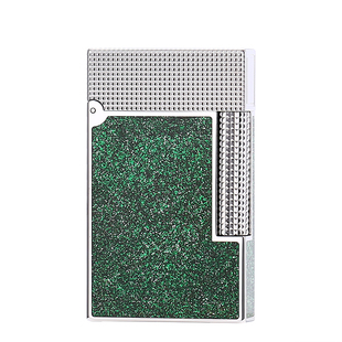 玛杜罗朗声打火机充气璀璨星河绿黄铜侧滑男士高档奢华礼品高颜值