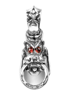 BWL布鲁托狗头咬环吊坠