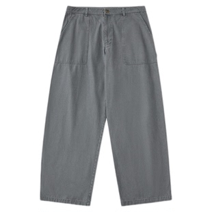 TreesOutside酵洗退色法工裤（伐木裤）男长裤2025秋冬直筒工装裤