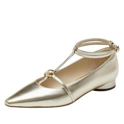 真美诗联名十字系带单鞋玛丽珍