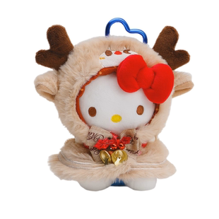 正版HelloKitty凯蒂猫毛绒挂件钥匙扣包包挂饰圣诞礼物可爱玩偶