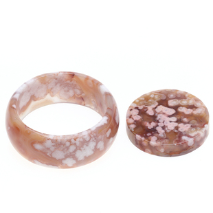 漂亮樱花玛瑙手镯盐源玛瑙舒俱来海纹石蓝月光南红石榴石水晶手链