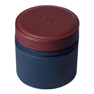 积优手表TC皮单表位圆筒表盒旅行便携家用收藏手表收纳盒