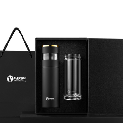 Vanow礼盒智能茶水分离保温杯