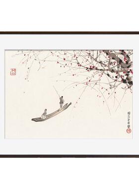 风色新中式国画餐厅书房装饰画