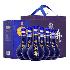 【扳倒井官方旗舰店】蓝A6浓香型白酒42度500ml*6瓶整箱装