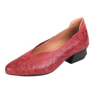 相伴真皮妈妈鞋子女春秋季新款皮鞋超软羊皮单鞋复古尖头软底女鞋