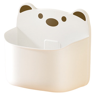 壁挂卡通熊葱姜蒜收纳盒免打孔
